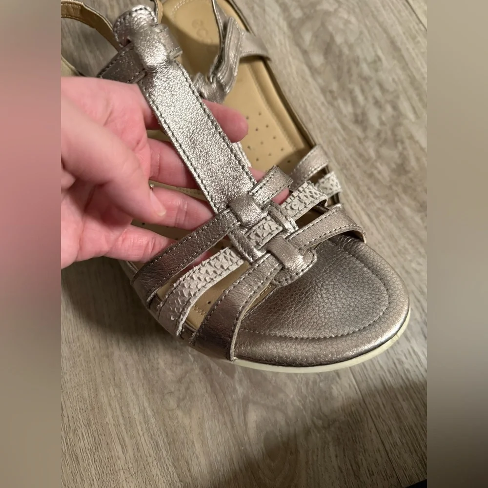 ECCO Women's Metallic Sandals - Picture 6 of 7